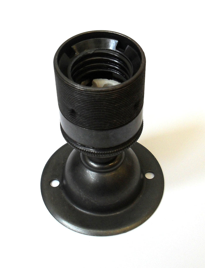 05426 Battenholder ES Bronze Domed 65mm Ø - ES / Edison Screw / E27, Bronze, Batten