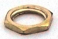 05467 Locknut 10mm, Thickness 2mm Brass