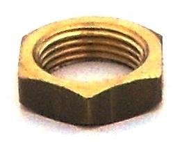 05468 Locknut 10mm, Thickness 4mm Brass - Lampfix - Sparks Warehouse