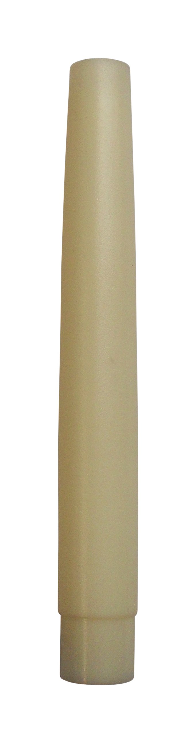 05539 E10 6" French Candle Cream 10mm Thread Entry - E10, 10mm Thread Entry