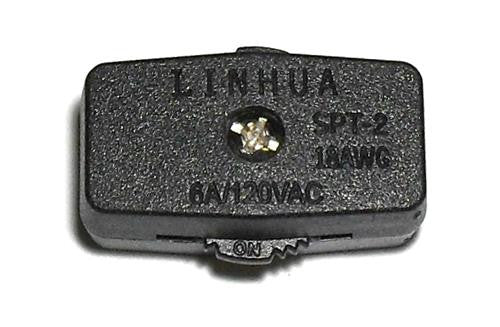 05643 - 2 Core American Inline Switch Black (UL Rated)