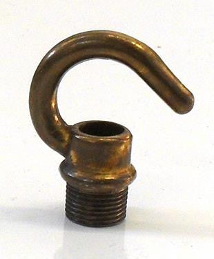 05756 - Hook ½" Male Thread Antique Brass