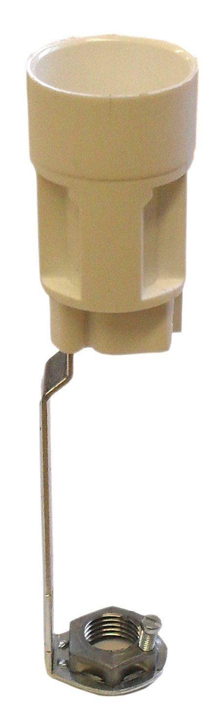 05833 SES Candle Lampholder 100mm - Screw Terminal - SES / Small Edison Screw / E14, 10mm Thread Entry