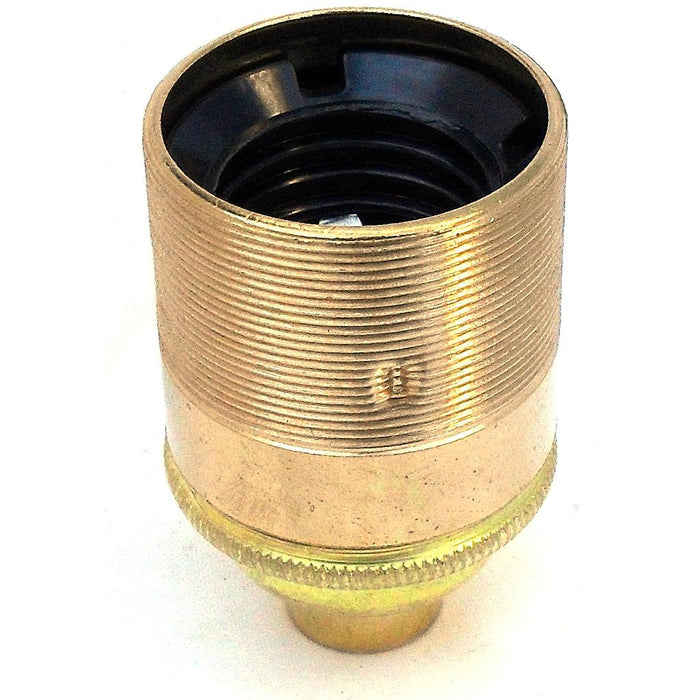 05883 Lampholder 20mm ES Brass Threaded Skirt For 20mm Conduit