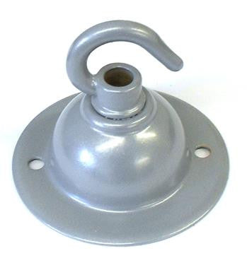 05916 - Ceiling Hook-plate Metallic Grey 2½” Ø