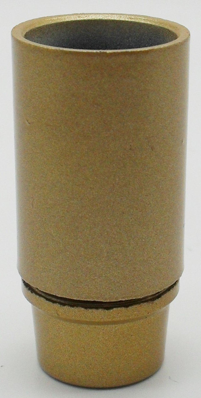 05955 Lampholder 10mm SES Smooth Skirt Gold - SES / Small Edison Screw / E14, Gold Plastic, 10mm Thread Entry