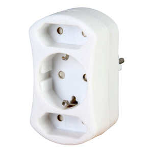 Bailey 142015 Kopp 177602009 Adapter 2xEuro 1xGround Arctic White (Pack of 10)