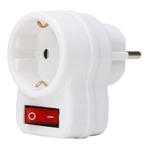 Bailey 142016 Kopp 470112003 Adapter w/ground w/Switch White (Pack of 10)