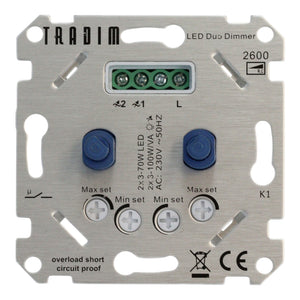 Bailey 145701 Tradim 2600 LED Dimmer Duo 2x 3-100W