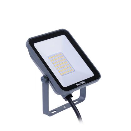 Philips LED Floodlight Ledinaire BVP164 Grey 20W 2200lm 110D - 830 Warm White | IP65 Symmetrical