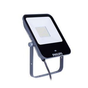 Philips BVP154 LED50/830 PSU 50W VWB MDU CE - LED Floodlight Ledinaire BVP154 Grey 50W 5000lm 100D - 830 Warm White | IP65 - Motion and Light Sensor - Symmetrical - DISCONTINUED