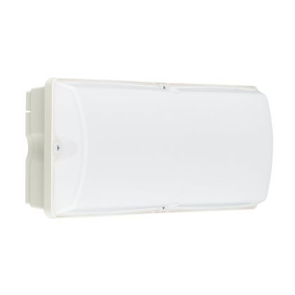 Philips WL055V LED6S/830 PSU WH - LED Bulkhead Ledinaire WL055V White 8W 600lm - 830 Warm White | 374x150mm - IP65