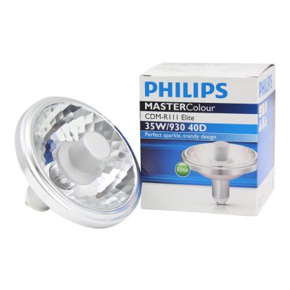 Philips MASTERC CDM-R111 Elite 35W/930 GX8.5 40D - MASTERColour GX8.5 CDM-R111 Elite 35W 40D - 930 Warm White | Best Colour Rendering