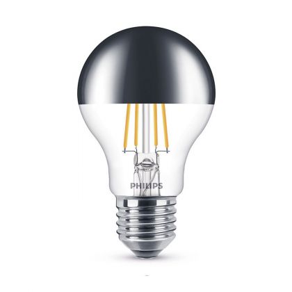 Philips LED classic CM 48W A60 E27 WW CL D SRT4 - Classic LEDbulb E27 Pear Mirror 7.5W 610lm - 827 Extra Warm White | Dimmable - Replaces 60W