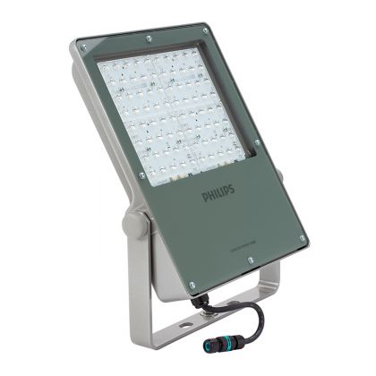 Philips BVP130 LED260-4S/740 A - LED Floodlight Coreline BVP130 Grey 220W 26400lm 52x102D - 740 Cool White | IP66 - Asymmetrical