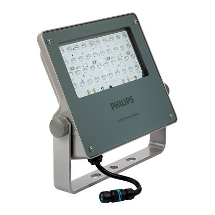 Philips BVP125 LED120-4S/740 S - LED Floodlight Coreline BVP125 Grey 98W 12000lm 69x25D - 740 Cool White | IP66 - Asymmetrical