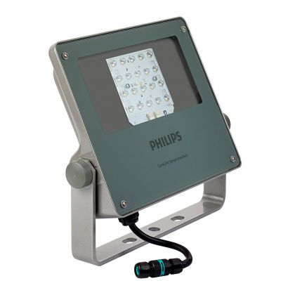 Philips BVP125 LED80-4S/740 S - LED Floodlight Coreline BVP125 Grey 66W 8000lm 69x25D - 740 Cool White | IP66 - Asymmetrical