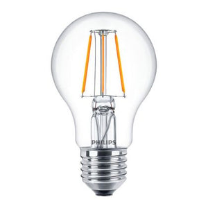 Philips CLA LEDBulb ND 4.3-40W A60 E27 827 CL - Classic LEDbulb E27 Pear Clear 4.3W 470lm - 827 Extra Warm White | Replaces 40W