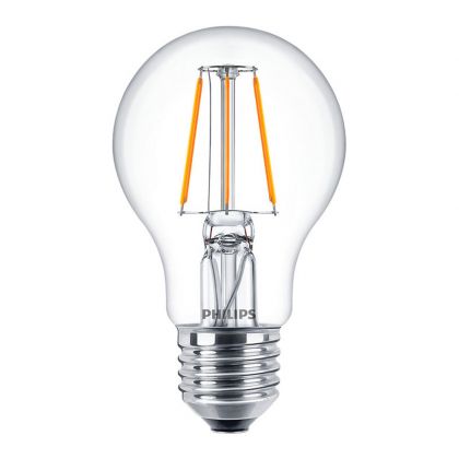 Philips CLA LEDBulb ND 4.3-40W A60 E27 827 CL - Classic LEDbulb E27 Pear Clear 4.3W 470lm - 827 Extra Warm White | Replaces 40W