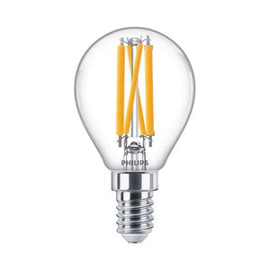 Philips Master Value LEDluster E14 Ball Filament Clear 3.4W 470lm - 927 Extra Warm White | Best Colour Rendering - Dimmable - Replaces 40W