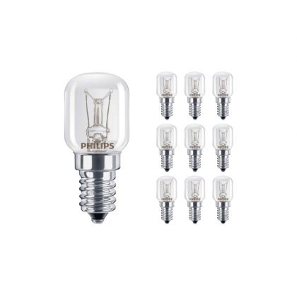 Philips Multipack 10x App 25W E14 230-240V T25 CL OV 1CT - E14 Tubular 25W 0lm - 927 Extra Warm White