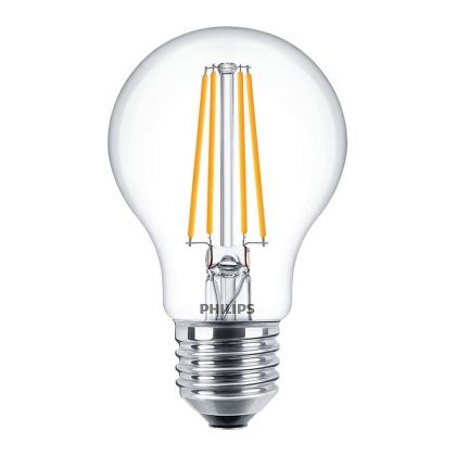 Philips CorePro LEDBulbND 7-60W E27 A60 840 CL G - Corepro LEDbulb E27 Pear Clear 7W 850lm - 840 Cool White | Replaces 60W