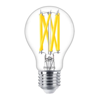 Philips MAS LEDBulbDT10.5-100W E27 927A60CLG - MASTER LED E27 Pear Filament Clear 10.5W 1521lm - 927 Extra Warm White | Best Colour Rendering - Replaces 100W