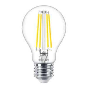 Philips MAS VLE LEDBulbD5.9-60W E27 940 A60CL G - MASTERValue LED E27 Pear Filament Clear 5.9W 806lm - 940 Cool White | Best Colour Rendering - Dimmable - Replaces 60W