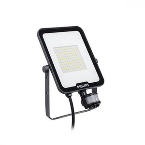 Philips LED Floodlight Ledinaire BVP164 Grey 70W 7700lm 110D - 830 Warm White | IP65 Symmetrical - Motion and Light Sensor