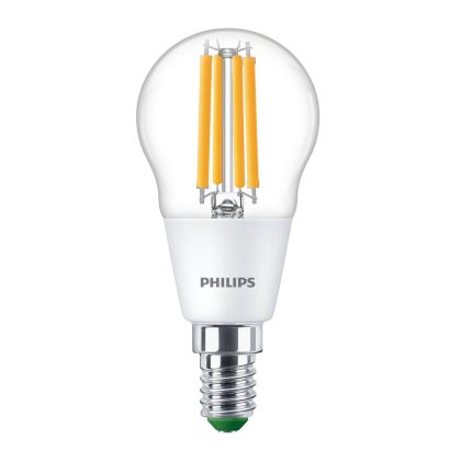 Philips MAS LEDLusterND2.3-40W E14 827 P45CL GUE - MASTER LEDcandle Ultra Efficient  E14 Pear Clear 2.3W 485lm - 827 Extra Warm White | Replaces 40W