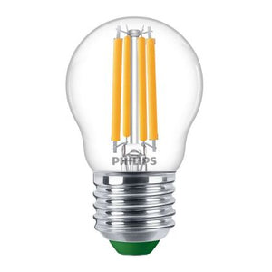 Philips MAS LEDLusterND2.3-40W E27 827 P45CL GUE - MASTER LEDcandle Ultra Efficient E27 Pear Clear 2.3W 485lm - 827 Extra Warm White | Replaces 40W