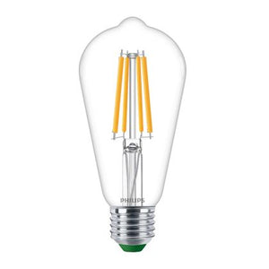 Philips MAS LEDBulbND4-60W E27 827 ST64 CL G UE - MASTER LEDbulb Ultra Efficient E27 Pear Clear 4W 840lm - 827 Extra Warm White | Replaces 60W