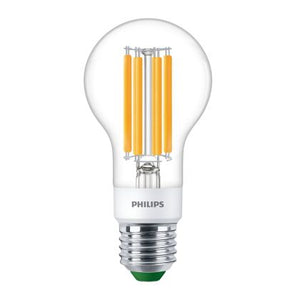 Philips MAS LEDBulb D 4-60W E27 827 A60 CL G UE - MASTER LEDbulb Ultra Efficient E27 Pear Clear 4W 840lm - 827 Extra Warm White | Dimmable - Replaces 60W