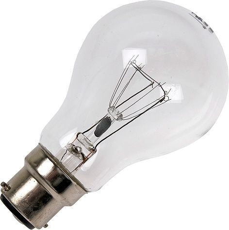 Schiefer Ba22d GLS 60x105mm 130V 40W 5C9 RC 3000h Clear 2500K Dimmable - 226064800