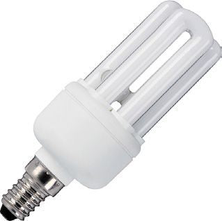 SPL E14 CFL 3U Stick 38x109mm 230V 510Lm 9W 2700K 10000h 2700K Non-Dimmable - 441409022