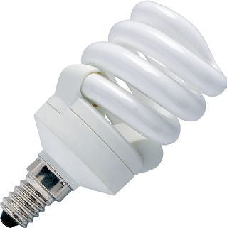 SPL E14 CFL T3 Full Spiral 47x92mm 230V 450Lm 7W 2700K 10000h 2700K Non-Dimmable - 441407042