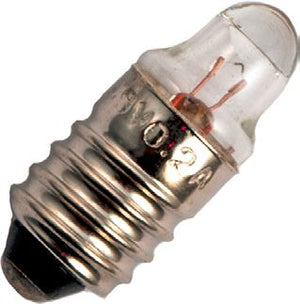 Schiefer E10 T9x23mm 48V 300mA 144W C-2R 50h Clear Lens End Torch 2500K Dimmable - 102116400