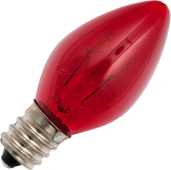 Schiefer E12 Candle C22x54mm 240V 10W CC-5A 1500h Clear Red K Dimmable - 122376102