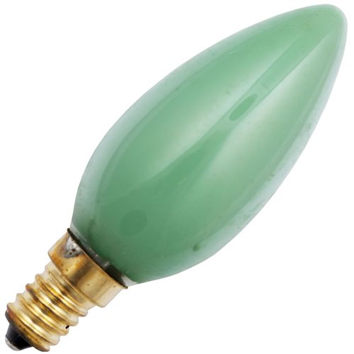 Schiefer E14 Candle C35x95mm 230V 25W CC-2F 1000h Green K Dimmable - 419951482