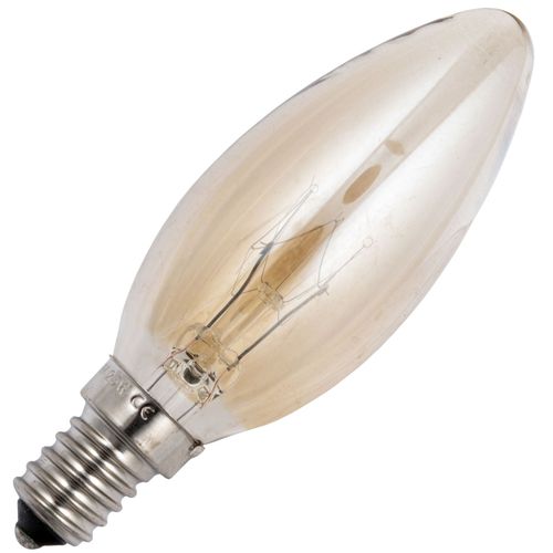 Schiefer E14 Candle C35x95mm 230V 25W CC-3A RC 1500h Gold K Dimmable - 419950044