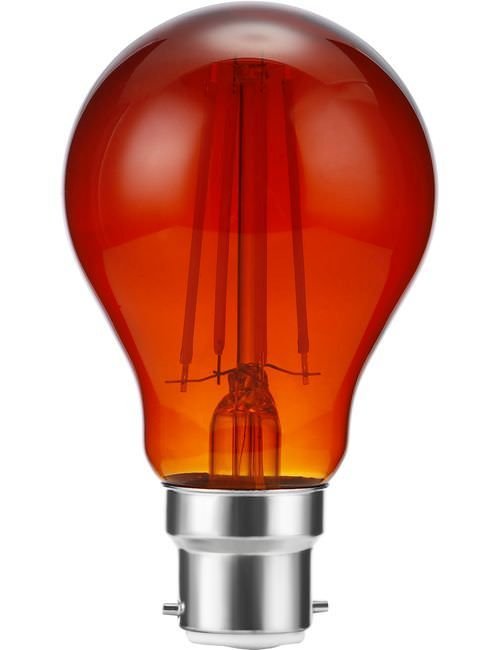 SPL LED Ba22d Filament GLS A60x105mm 207V 806Lm fire Amber K Dimmable - L226080855