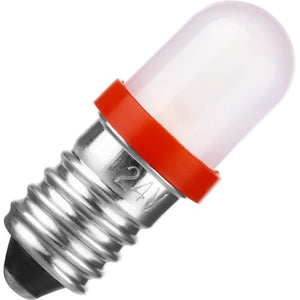 Schiefer E10 Single Led T85x28mm 12V 20mA AC/DC Diffused Red 20000h K Non-Dimmable - 102735902