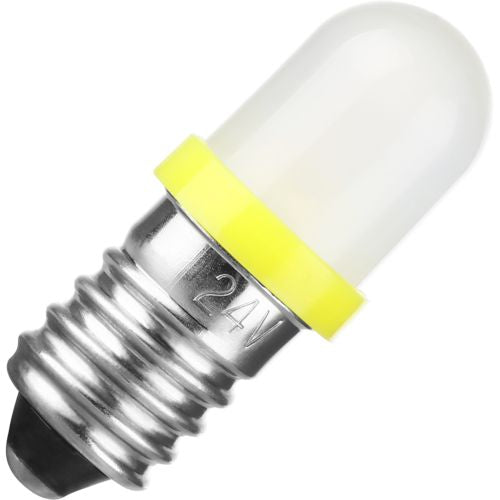 Schiefer E10 Single Led T85x28mm 24V 20mA AC/DC Diffused Yellow 20000h K Non-Dimmable - 102736904