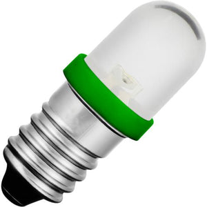 Schiefer E10 Single Led T85x28mm 12V 20mA AC/DC Water Clear Green 20000h K Non-Dimmable - 102735703