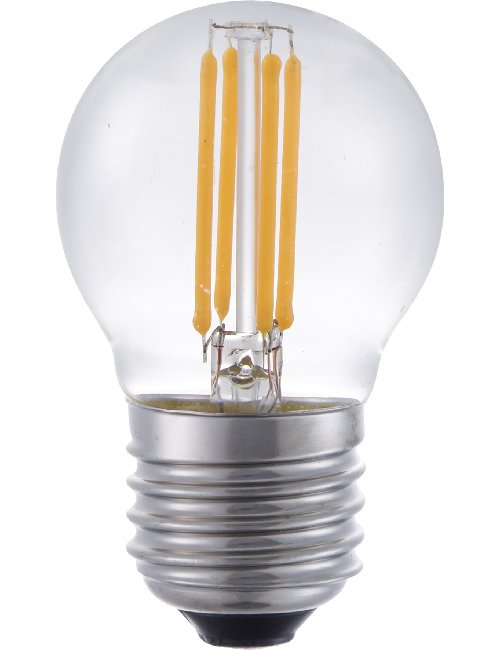 SPL LED E27 Filament Ball G45x75mm 230V 370Lm 4W 2500K 925 360° AC Clear Dimmablea 2500K Dimmable - LF023820312