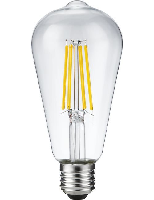 SPL LED E27 Filament Rustika ST64x140mm 230V 650Lm 8W 2500K 925 360° AC Clear Dimmable 2500K Dimmable - LX023860709