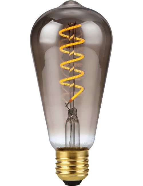 SPL LED E27 Filament FleX AX Rustika ST64x143mm 230V 150Lm 4W 2200K 922 360° AC Smoke Dimmable 2200K Dimmable - LX023960303