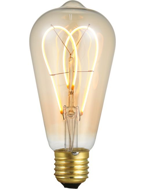 SPL LED E27 Filament FleX DL Rustika ST64x140mm 230V 380Lm 5W 2000K 820 360° AC Gold Dimmable 2000K Dimmable - LX023960205