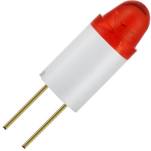 Schiefer T1 3/4 Bi Pin 6x16mm Starled 12V 10mA AC/DC Clear Red 25000h K Non-Dimmable - 970929112