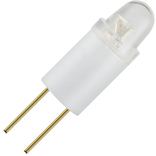 Schiefer T1 3/4 Bi Pin 6x16mm Starled 12V 10mA AC/DC Clear White 25000h 6500K Non-Dimmable - 970929111